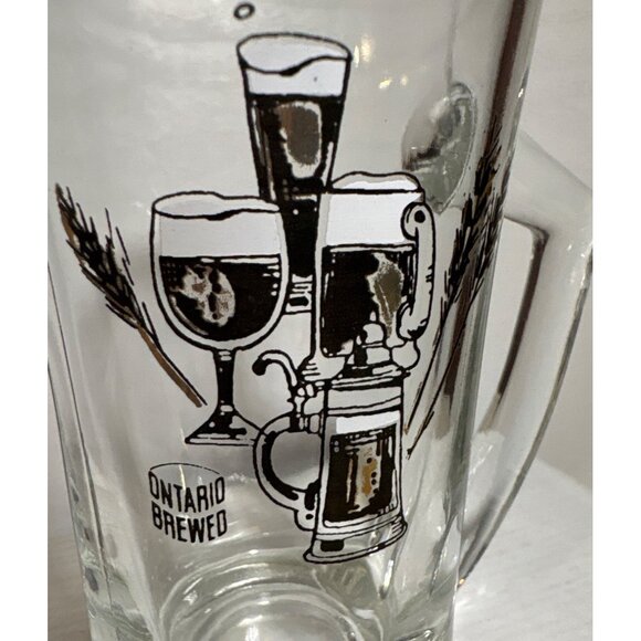 Vtg 1960’s Brewer’s Retail Beer Store Ontario Brewed 12 oz Beer Pint Mug Glass - Picture 2 of 8